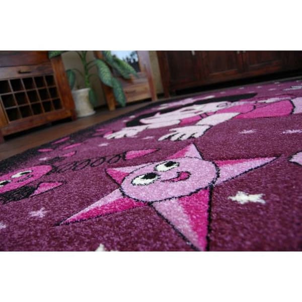 Matto PILLY 7818 DORA - violetti/musta, 160x220 cm