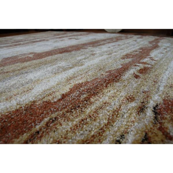 Matta SHADOW 9368 guld / rust, 140x190 cm