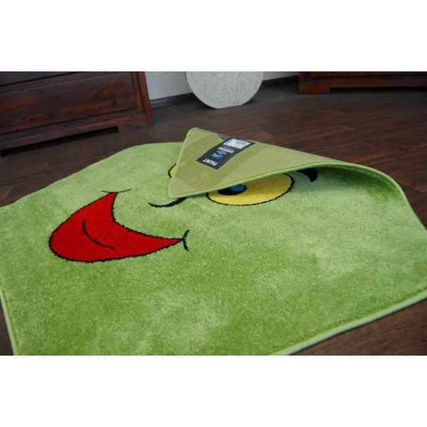 Matto PAINT pentagon - 1553 vihreä, cirkel 80 cm