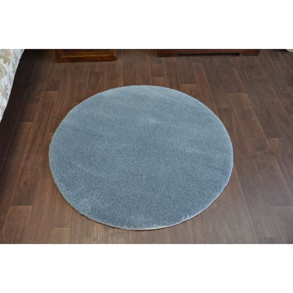 Tæppe hjul SHAGGY MICRO grå, cirkel 80 cm