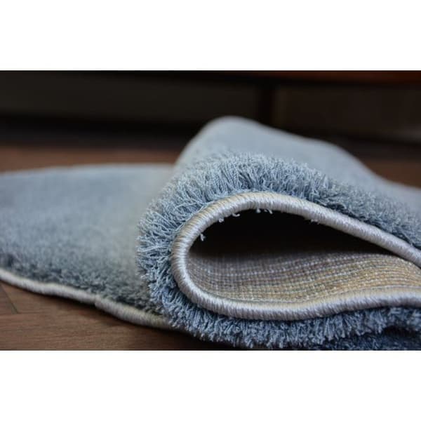 Tæppe hjul SHAGGY MICRO grå, cirkel 80 cm