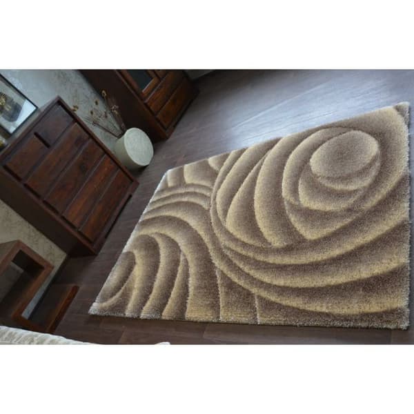 Matto Shaggy SPACE 3D B217 vaaleanruskea, 80x150 cm