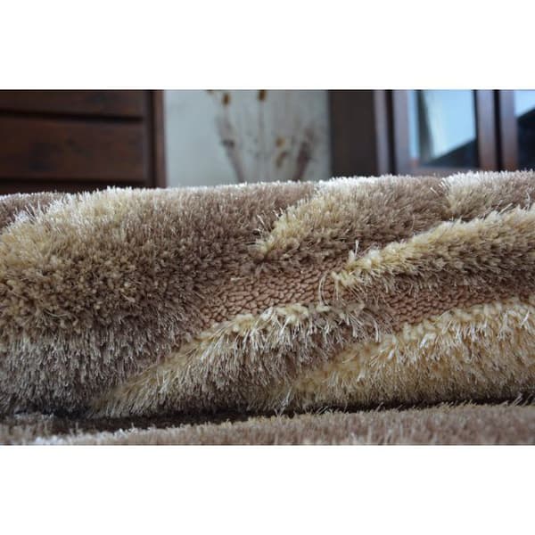 Matto Shaggy SPACE 3D B217 vaaleanruskea, 80x150 cm