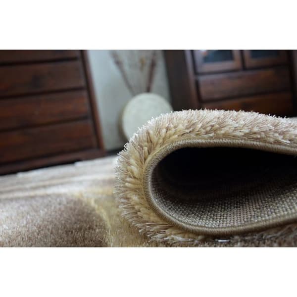 Matto Shaggy SPACE 3D B217 vaaleanruskea, 80x150 cm