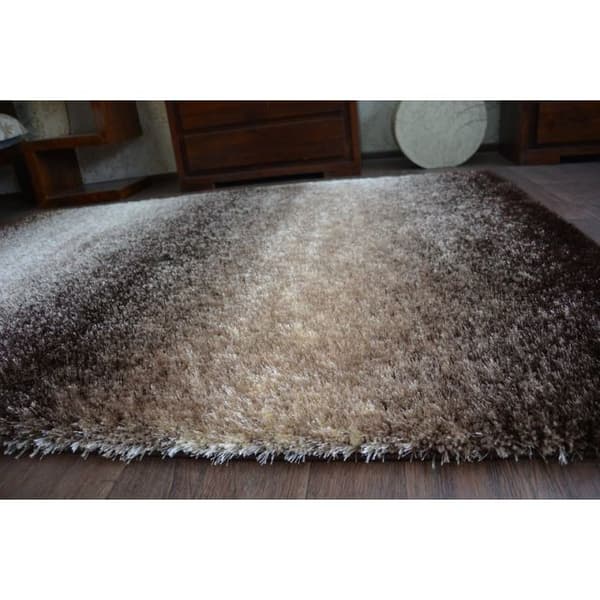 Matta Shaggy SPACE 3D B315 brun, 120x170 cm