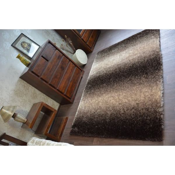 Matta Shaggy SPACE 3D B315 brun, 120x170 cm