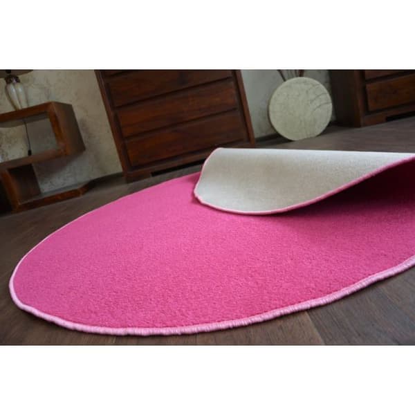 Matta runda ETON rosa, cirkel 100 cm