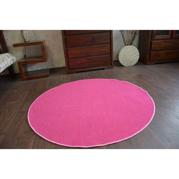 Matta runda ETON rosa, cirkel 100 cm