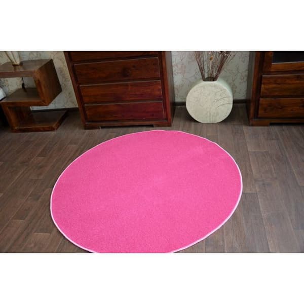 Matta runda ETON rosa, cirkel 100 cm