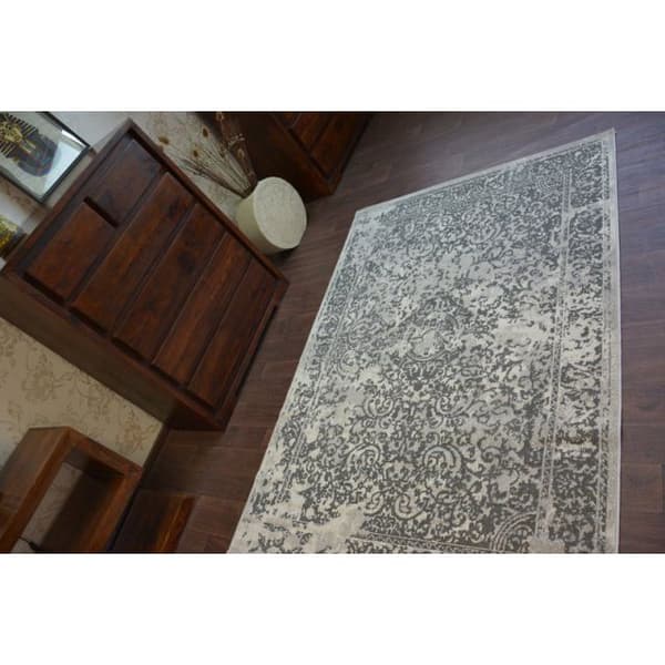 Matta VINTAGE 22208/356 grå classic rosette, 140x200 cm