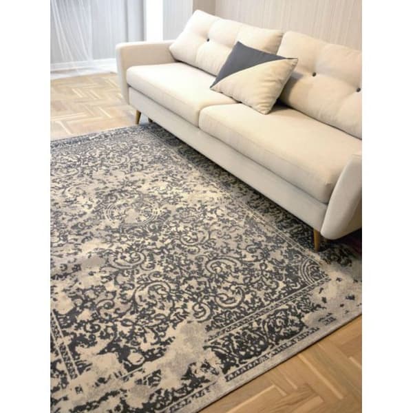 Matta VINTAGE 22208/356 grå classic rosette, 140x200 cm