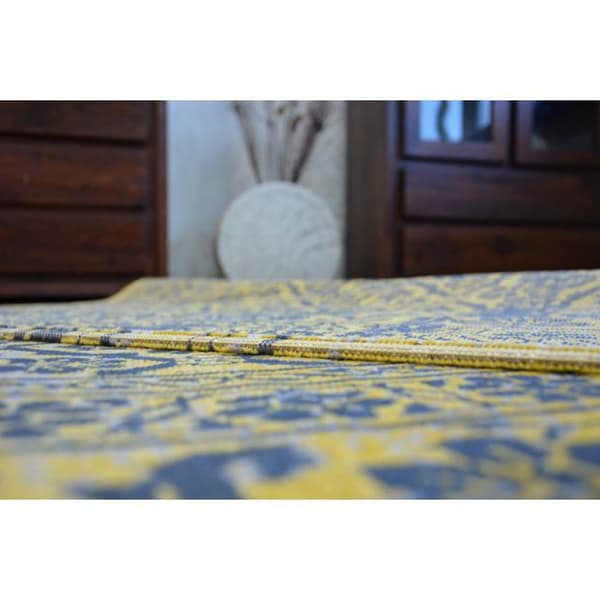 Matto Vintage Kukat 22209/025 keltainen, 200x290 cm