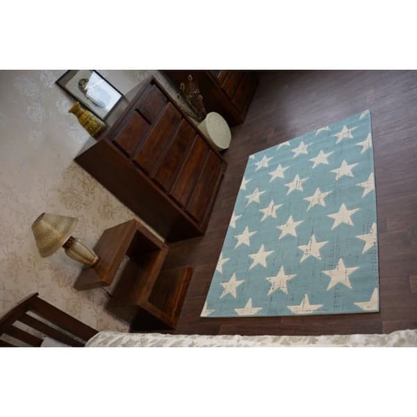 Matta SCANDI 18209/031 - stjärna, 120x170 cm