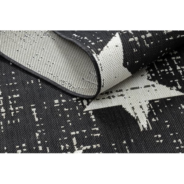 Sisaltæppe SISAL FLAT 48648/690 STJERNER, 140x200 cm