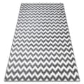 Miniatyrbild 1 av 5: Matta SKETCH - F561 grå/vit - Zigzag, 180x270 cm