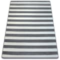 Miniatyrbild 1 av 5: Matta SKETCH - F758 grå/vit - Striped, 140x190 cm