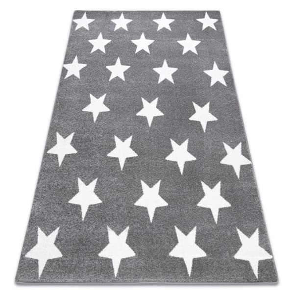 Matta SKETCH - FA68 grå/kräm - Stars, 240x330 cm