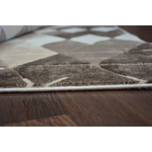Matta ACRYLIC YAZZ 7660 D.Beige/Brun, 133x190 cm