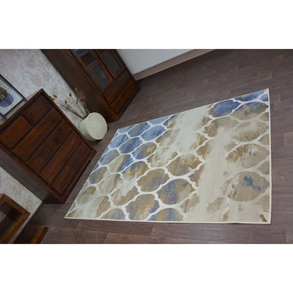 Matto DROP JASMINE 761 beige sininen, 160x220 cm