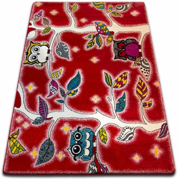 Tæppe KIDS Skov rød C427, 180x270 cm