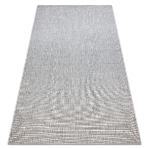 Sisaltæppe SISAL FLAT 48663/037 sølv GLAT, 160x230 cm