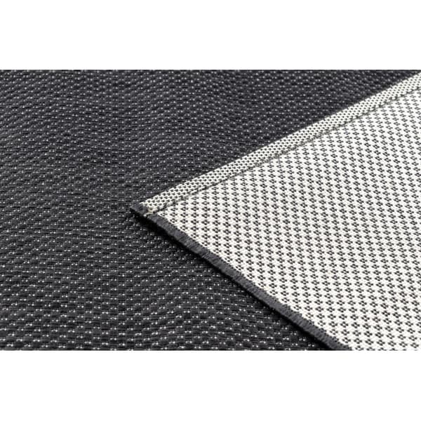 Sisaltæppe SISAL FLAT 48663/090 sort GLAT, 80x150 cm