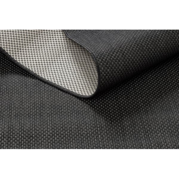 Sisaltæppe SISAL FLAT 48663/090 sort GLAT, 80x150 cm