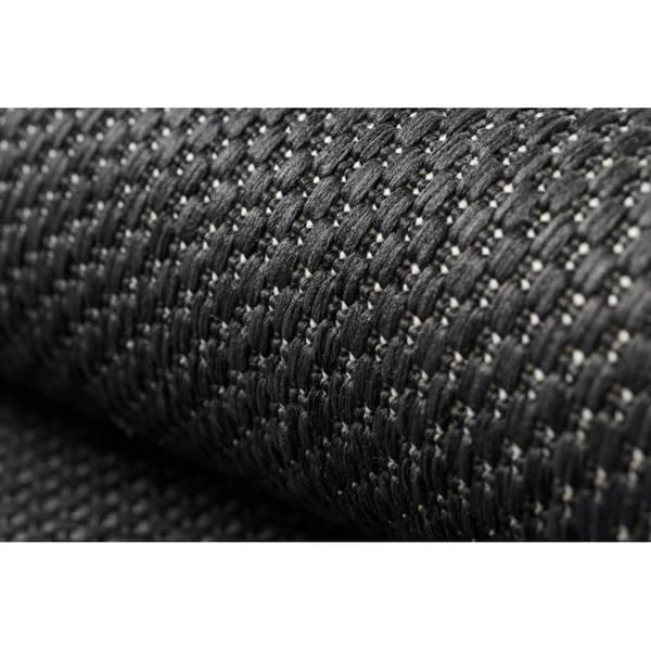 Sisaltæppe SISAL FLAT 48663/090 sort GLAT, 80x150 cm