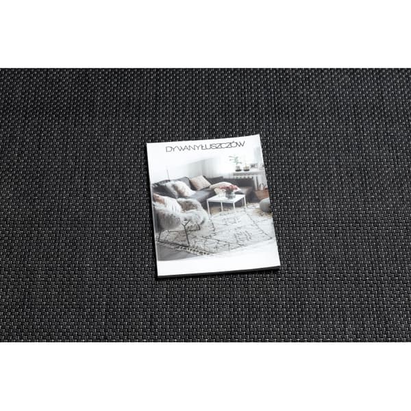 Sisaltæppe SISAL FLAT 48663/090 sort GLAT, 80x150 cm
