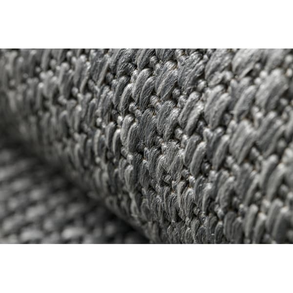 Matta FLAT 48663/920 SISAL - antracit PLAIN , 120x170 cm