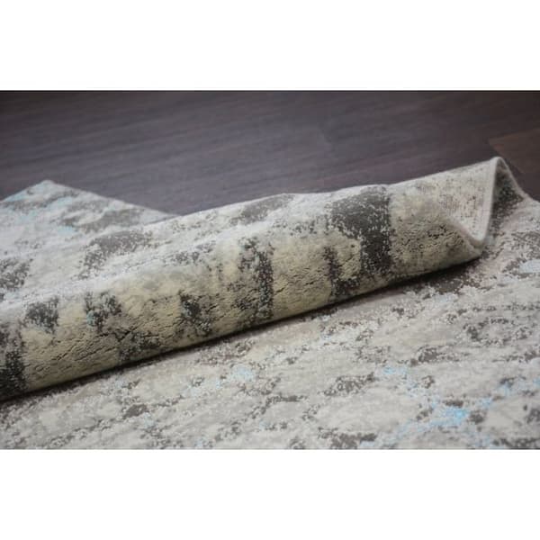 Matta ACRYLIC PATARA 0140 L.Sand/Turquise, 80x150 cm