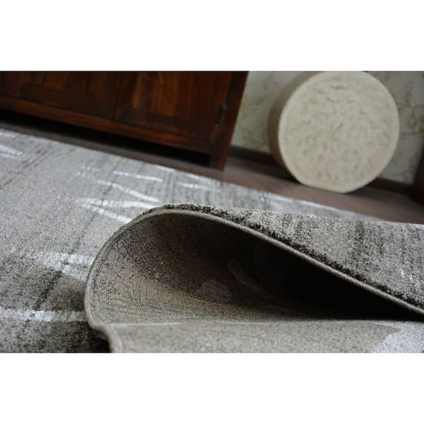 Matta SHADOW 9529 vizon / vit, 200x290 cm