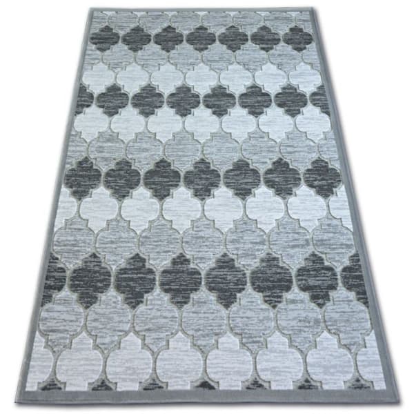 Matta ACRYLIC YAZZ 3766 Grey Trellis, 133x190 cm