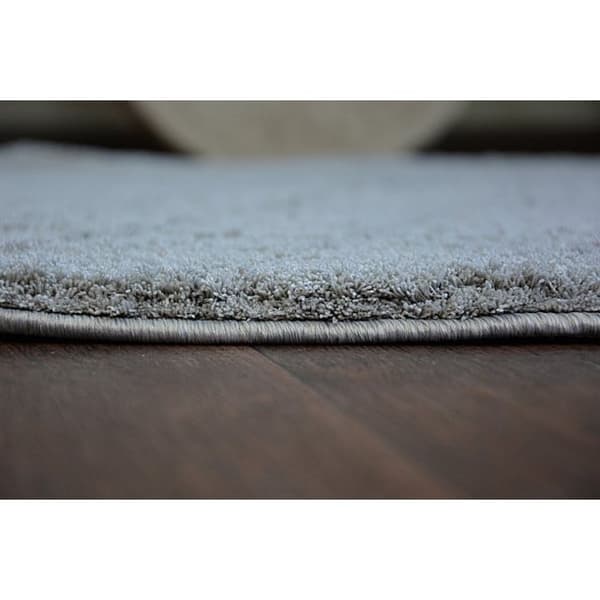 Tæppe hjul SHAGGY MICRO sølv, cirkel 100 cm