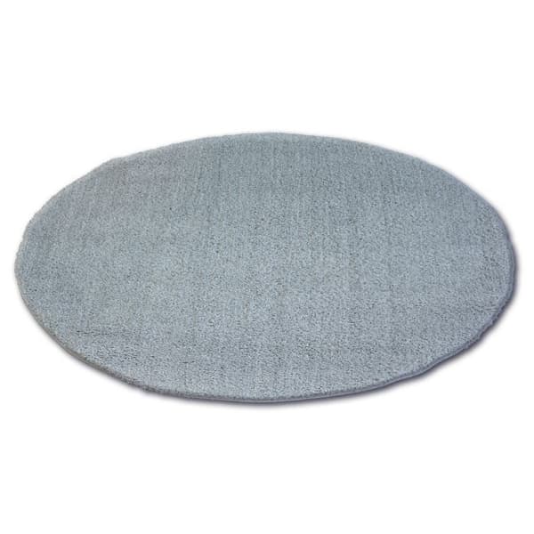 Tæppe hjul SHAGGY MICRO sølv, cirkel 100 cm
