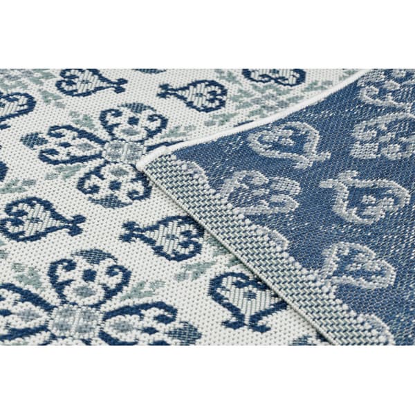 Sisaltæppe SISAL COLOR 19246/969 Blomster Hvid, 140x200 cm