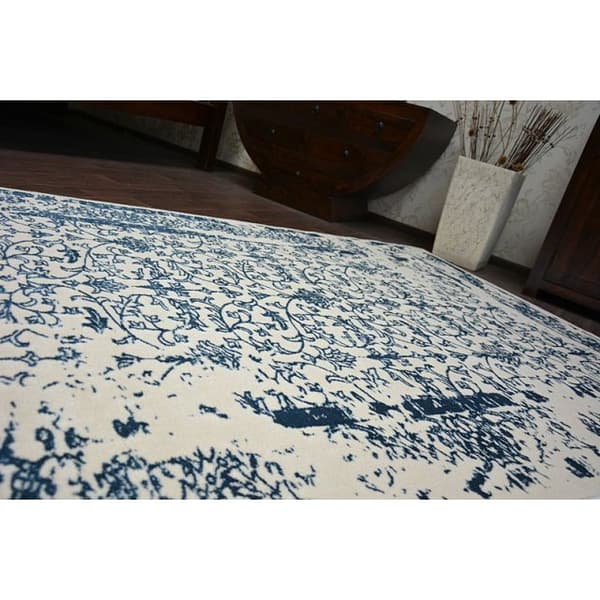 Matta ACRYLIC MANYAS 0920 Ivory/Blå, 120x180 cm