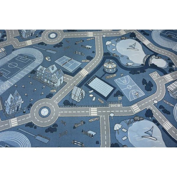 MATTO - MATTON liukastumisenesto lapsille STREET sininen, 150x400 cm