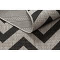 Miniatyrbild 4 av 5: MATTA SIZAL FLOORLUX 20340 silver / svart ZIGZAG, 140x200 cm