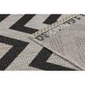 Miniatyrbild 3 av 5: MATTA SIZAL FLOORLUX 20340 silver / svart ZIGZAG, 200x290 cm