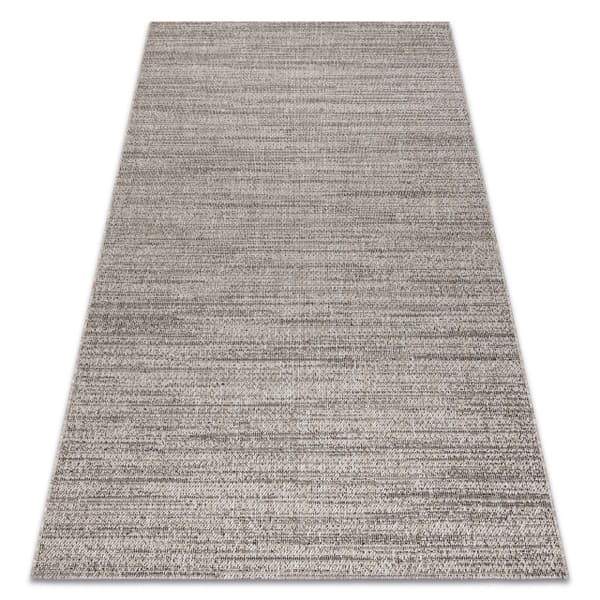 Sisaltæppe SISAL FLOORLUX 20389 sølv / sort mélange, 60x110 cm
