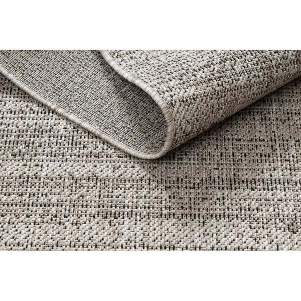 MATTA SIZAL FLOORLUX 20389 silver / svart MELANGE, 80x150 cm