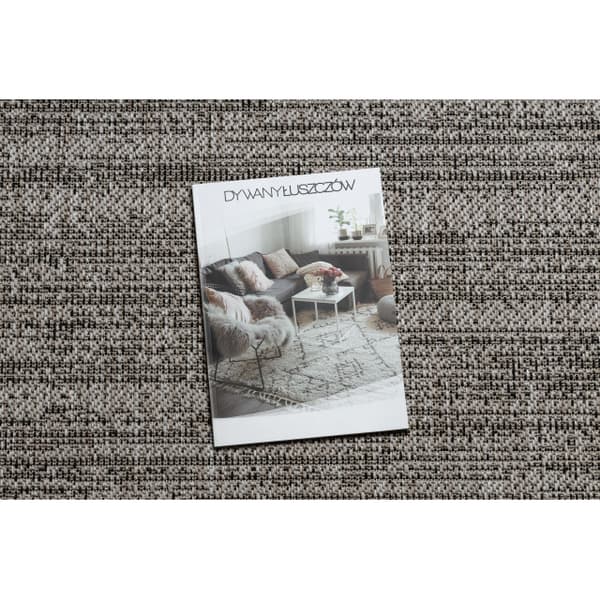 MATTA SIZAL FLOORLUX 20389 silver / svart MELANGE, 80x150 cm
