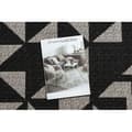 Miniatyrbild 3 av 5: MATTA SIZAL FLOORLUX 20489 silver / svart TRIANGLER, 60x110 cm