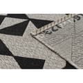 Miniatyrbild 4 av 5: MATTA SIZAL FLOORLUX 20489 silver / svart TRIANGLER, 60x110 cm