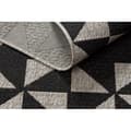 Miniatyrbild 5 av 5: MATTA SIZAL FLOORLUX 20489 silver / svart TRIANGLER, 60x110 cm
