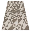 Miniatyrbild 1 av 5: MATTA SIZAL FLOORLUX 20489 champagne / taupe TRIANGLER, 80x150 cm
