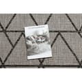 Miniatyrbild 3 av 5: MATTA SIZAL FLOORLUX 20508 silver / svart TRIANGLER, 140x200 cm