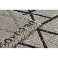 Miniatyrbild 4 av 5: MATTA SIZAL FLOORLUX 20508 silver / svart TRIANGLER, 140x200 cm