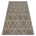 Miniatyrbild 1 av 5: MATTA SIZAL FLOORLUX 20508 taupe / champagne TRIANGLER, 60x110 cm